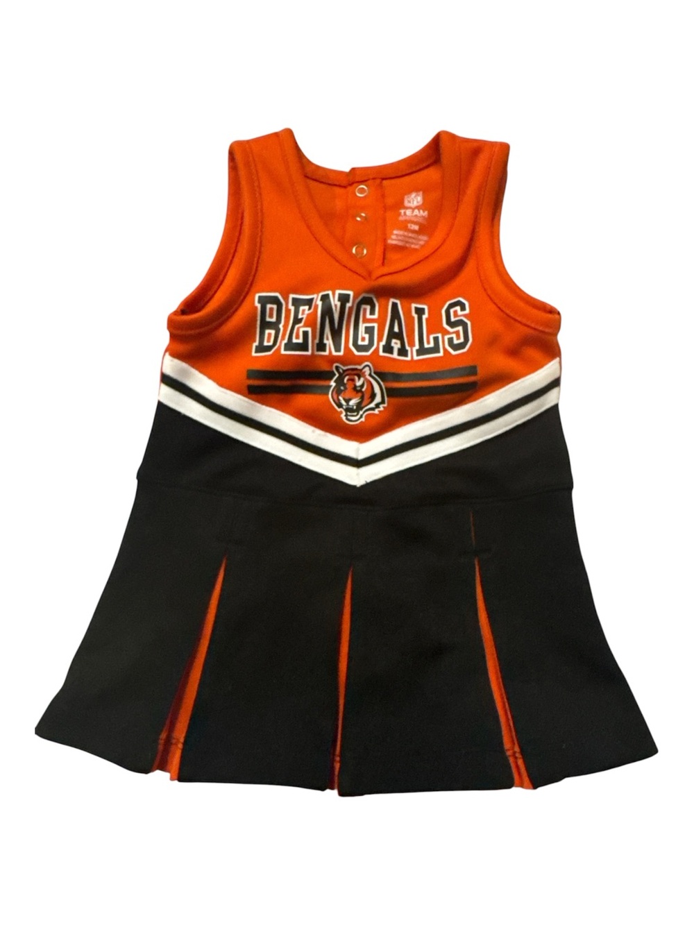 Bengals Orange & Black Cheer Dress - Kids